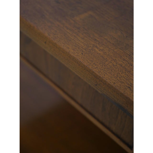 Pair John Stuart Mid Century Modern Walnut End Tables For Sale - Image 14 of 18