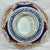 Vintage Scalloped Edge Imari Bowl Decorated With Colorful Floral Patterns & Butterflies From Japan - Circa 1940 For Sale - Image 10 of 12