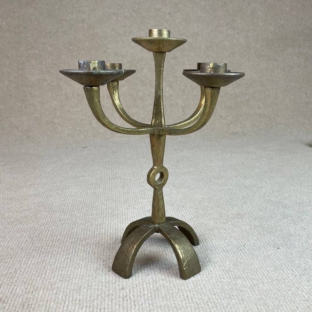 Candelabras in Bronze from Scandia Present, Sweden, 1970s, Set of 2 For Sale - Image 4 of 11