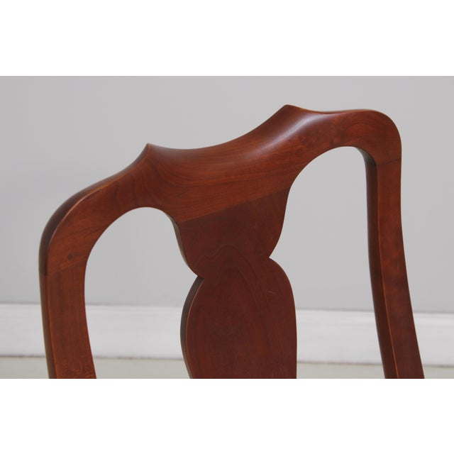 Set of 8 Eldred Wheeler Cherry Dining Room Chairs For Sale - Image 15 of 18