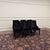 Black Upholstered Chesterfield Chairs, Set of 6 For Sale - Image 4 of 12