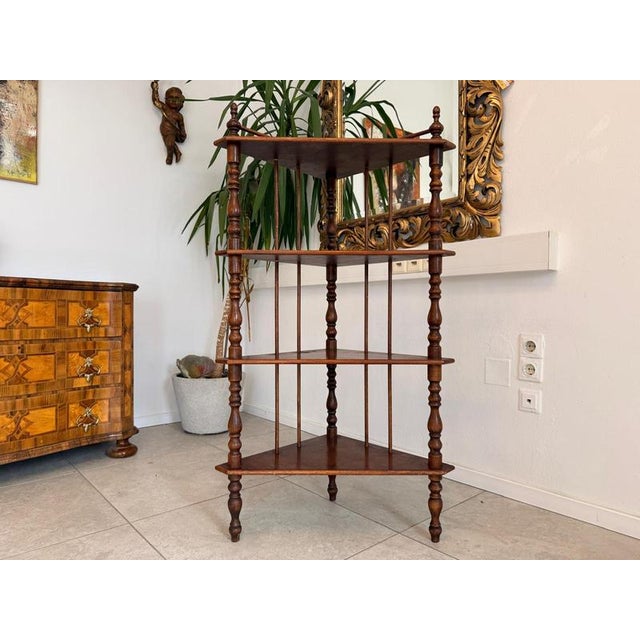 Brown Etagere Shelf in Wood For Sale - Image 8 of 8