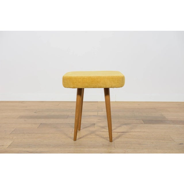 Mid-Century Modern Mid-Century Teak Stool, Poland, 1970s For Sale - Image 3 of 10