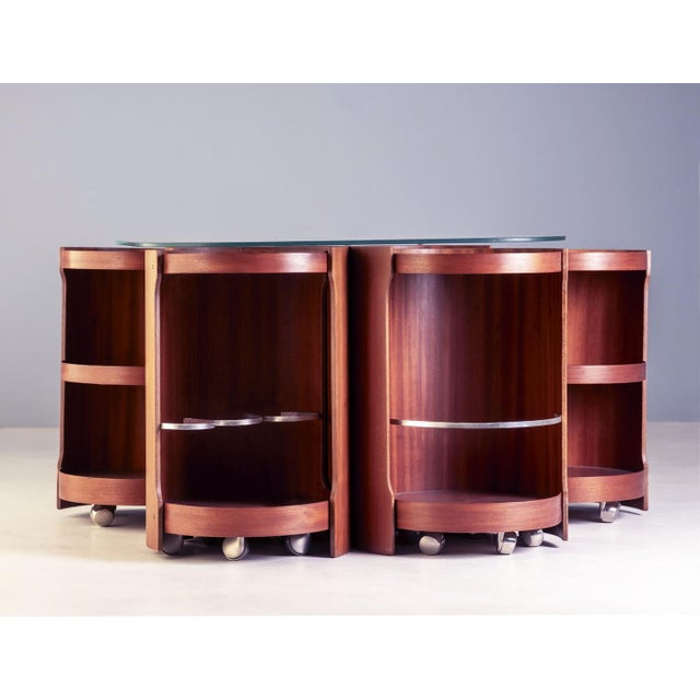 Wood Model 0635 Modular Coffee Table by Dřevotvar Nová Paka, 1977 For Sale - Image 7 of 9