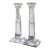 Tiffany & Co Crystal Candlesticks (Pair) For Sale