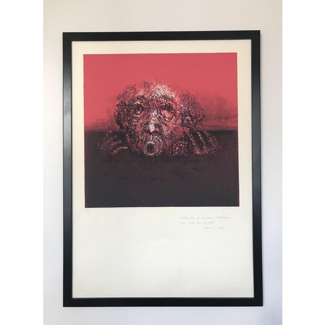 Gérard Eppelé, Untitled, 1971, Original Lithograph For Sale - Image 5 of 6