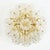 Mid-Century Modern Large Mid-Century Modern Flower Flush Mount in Murano Glass and Brass by Ernst Palme for Palwa, Germany, 1970s For Sale - Image 3 of 12