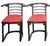 Late 20th Century Set of Four Josef Hoffmann Fledermaus Style Chairs. Austria, 20th Century. For Sale - Image 5 of 7