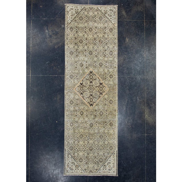 Gray Turkish Vintage Anatolian Runner Rug 2'9" x 8'10" #17593 For Sale - Image 8 of 8