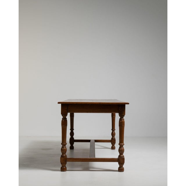Amber 19th Century France Amber Wood Dining Table For Sale - Image 8 of 11