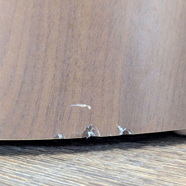 West Elm Glass Top Wood Pedestal End Table For Sale In San Francisco - Image 6 of 7