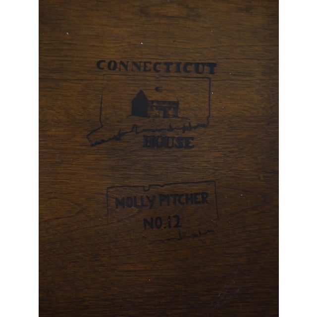 Molly Pitcher Connecticut House Maple W. Cherry Finish Lamp Table For Sale - Image 12 of 12
