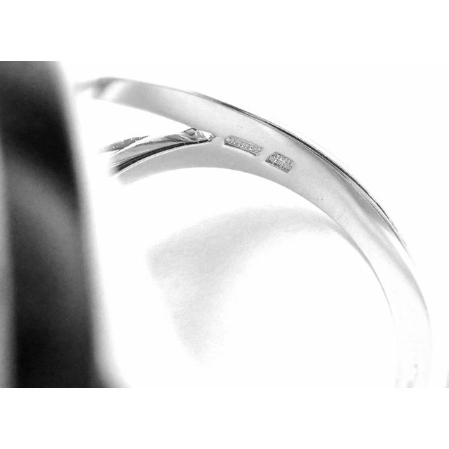 White Bulgari 18k White Gold Diamond Ring For Sale - Image 8 of 10