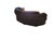 1980s 1980s Postmodern Serpentine Curved Two-Piece Sectional Sofa, Ribbed Black Upholstery For Sale - Image 5 of 17