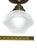 Brass Late 20th Century Farmhouse Regency Hill Schoolhouse Floating Modern Farmhouse Ceiling Light Brass White Glass For Sale - Image 8 of 9