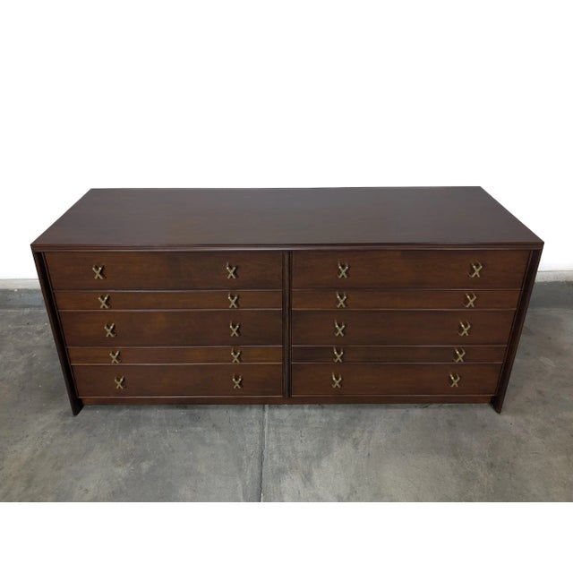 Mid-Century Modern Mid Century Modern Walnut Dresser by Paul Frankl for Johnson Furniture, C1950s For Sale - Image 3 of 18