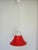 Space Age Pendant Light in Red Glass, 1970s For Sale - Image 10 of 11