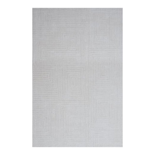 Handmade Borderless Wool Rug. 9' X 12' For Sale