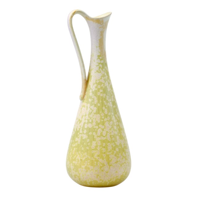 Arl Vase in Green Crystal Glazed Ceramic by Gunnar Nylund for Rörstrand, 1950s For Sale