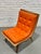 Mid Century Modern Scoop Lounge Chair by Carter Brothers | Orange Tufted Chair, C. 1950's For Sale - Image 13 of 13