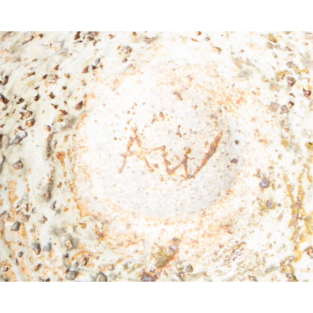 Brown Studio Pottery Crescent Form Sculpture by Alan Wallwork For Sale - Image 8 of 8