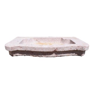 Antique French Carved Pierre De Préty Stone Sink, Burgundy, Circa 1810 For Sale