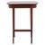 Mahogany Lamp Table or Sewing Table with Brass Lock and Tapered Legs, 1920 For Sale - Image 15 of 15