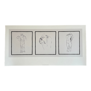 Gustav Klimt (1862-1918), Couples D'Amants, Printed in Belgium