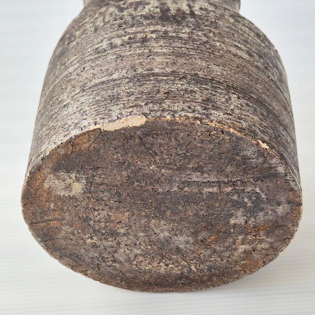 Vintages Stoneware Trilobe Vase from La Borne, 1960s For Sale - Image 8 of 11