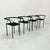 Vintage Poltroncina Chairs by Maurizio Peregalli for Zeus Noto, 1980s, Set of 4, in Good conditions. Designed 1980 to 1989...