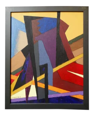 Mid 20th Century Norman Eckelberger: Abstract 1 Painting