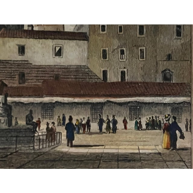 Italian Etching Fountain De Neptune, Florence, C. 1800 For Sale - Image 15 of 18