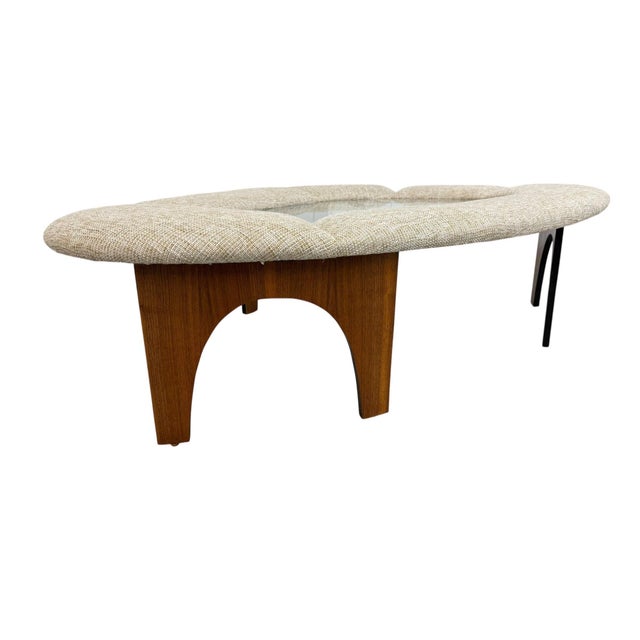 Richbilt MFG Mid-Century Modern Henry Glass Intimate Island Glass Top Coffee Table For Sale - Image 4 of 7