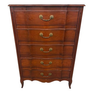 Vintage John Widdicomb French Provincial High Chest For Sale