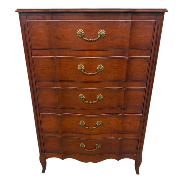 Vintage John Widdicomb French Provincial High Chest For Sale