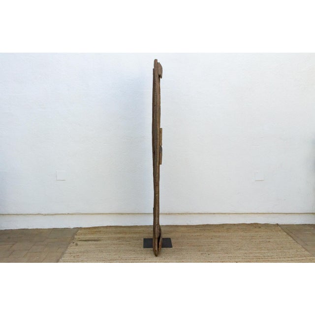 Large 74" Oxidized Gray Mgbo Ezi Igbo Door For Sale In Los Angeles - Image 6 of 8