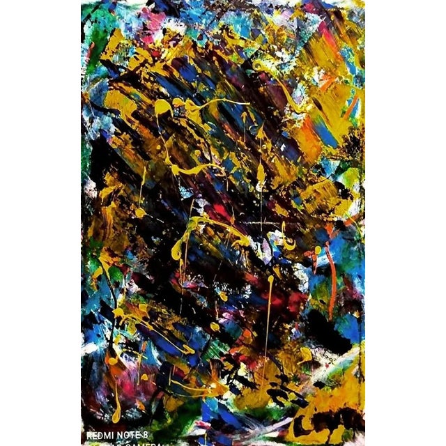 This beautiful abstract painting Black was realized by the artist Laura Placa, an Italian documentary director, street...