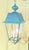American Pair of Solid Verdigris Brass Hanging Lanterns. 14” X 14” X 33” For Sale - Image 3 of 16