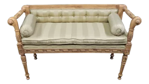 Louis XVI Style Carved Bench
