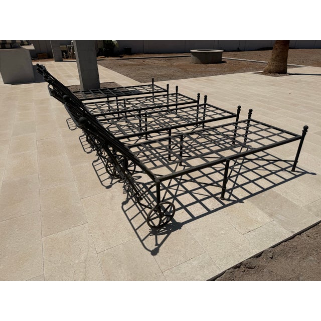 Black 1960s Iron Chaise Lounges Set of 4 After Mario Papperzini Amalfi, Salterini and Michael Taylor For Sale - Image 8 of 17