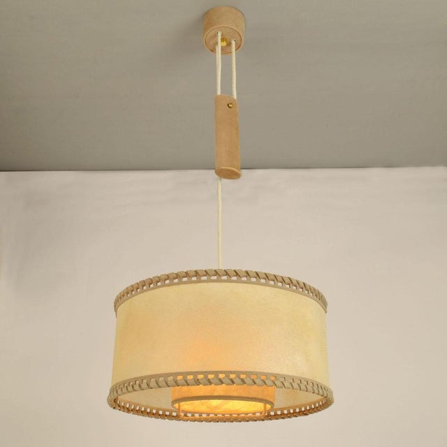 Metal Counterbalance Pendant Lamp, 1960s For Sale - Image 7 of 17