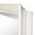 Contemporary Monumental White Rectangular Mirror For Sale - Image 3 of 4
