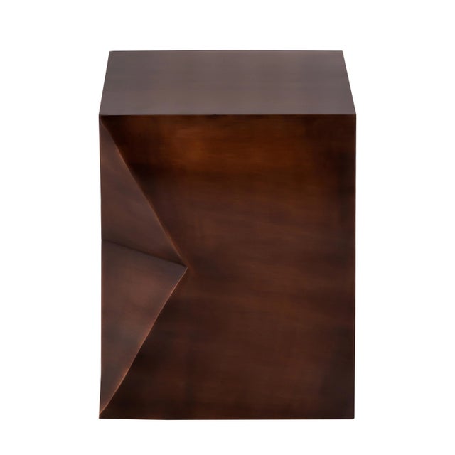 Pasargad Home Aleksy Side Table - Copper For Sale - Image 4 of 8