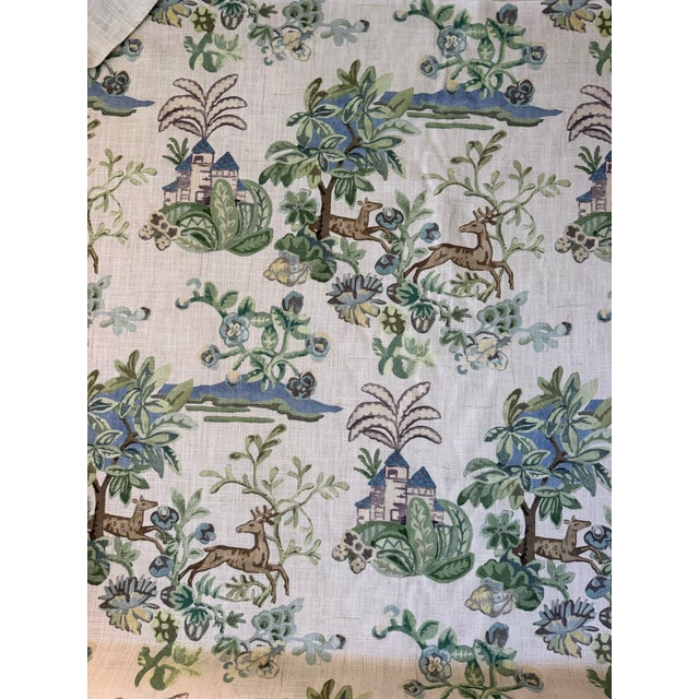 G P & J Baker X Kit Kemp bp11058.3.0 Knight's Tale Sage/Blue Fabric 5 Yards For Sale - Image 9 of 9