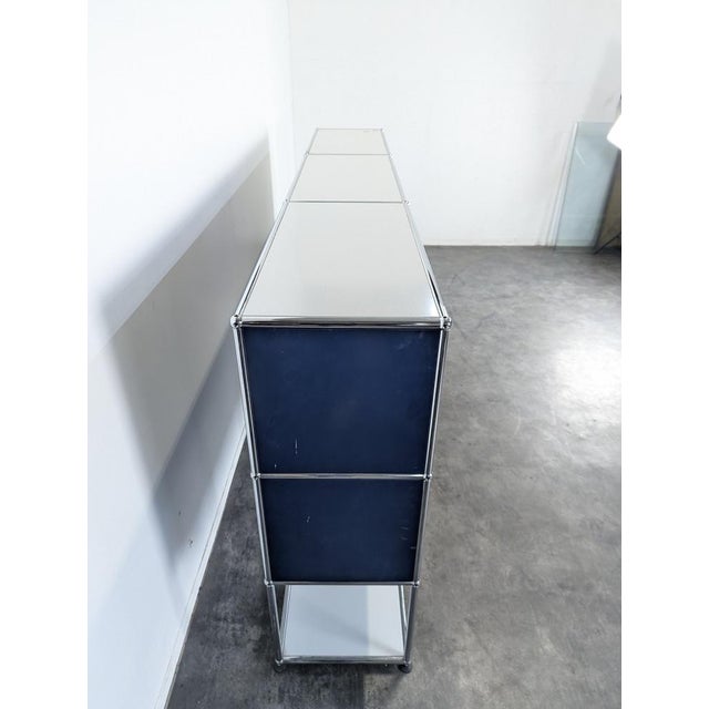 Vintage Blue Sideboard from USM Haller For Sale - Image 3 of 6