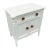 Julia Gray Hand-Painted Designer Nightstand For Sale