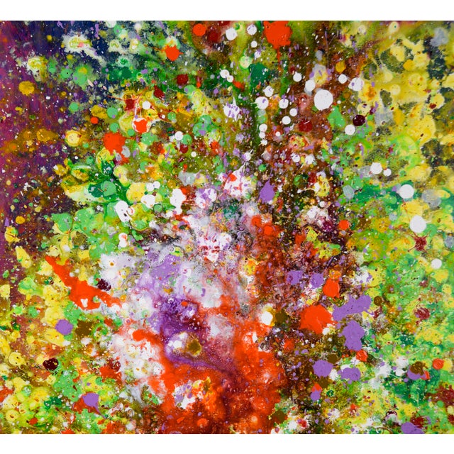 "Splash" - Abstract Expressionist Composition in Acrylic on Canvas by Charles David Francis For Sale In Monterey, CA - Image 6 of 9