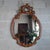 Baroque Style Oval Mirror in Gilded Carved Wood, 1960s For Sale - Image 6 of 11