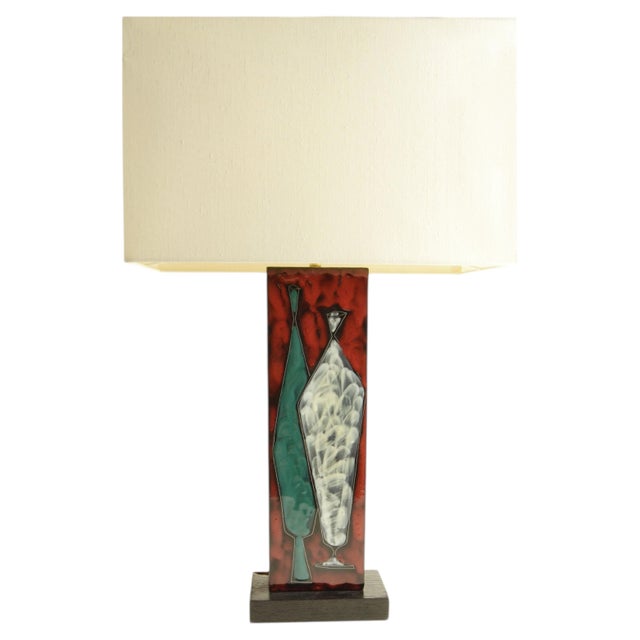 San Marino Ceramic Table Lamp, Italy, 1960s For Sale - Image 12 of 12