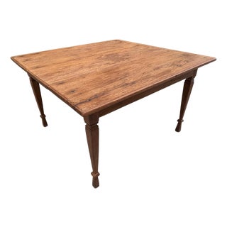 Andrianna Shamaris Antique Teak Wood Wabi Sabi Table For Sale